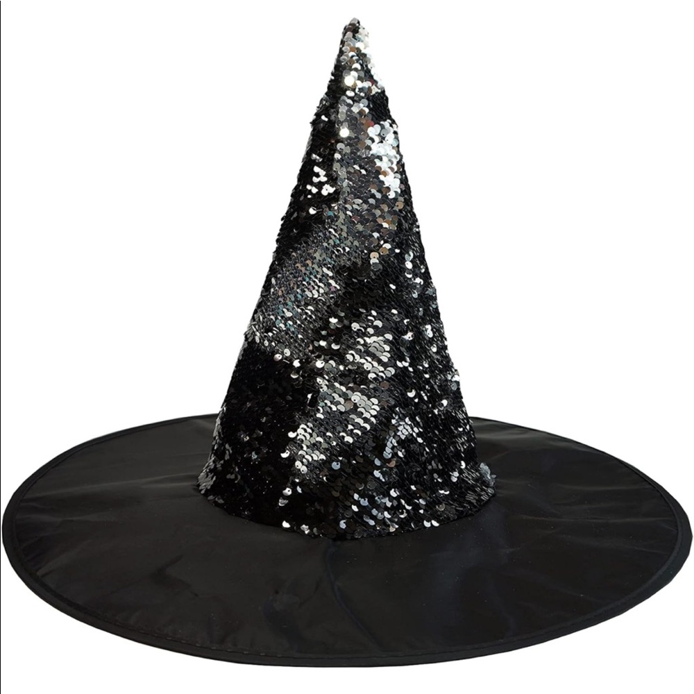 Halloween Sequin Witch Hat